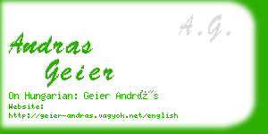 andras geier business card